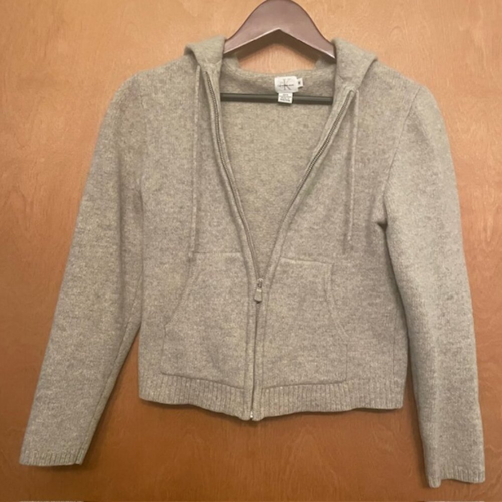 Calvin Klen wool light grey hoodie